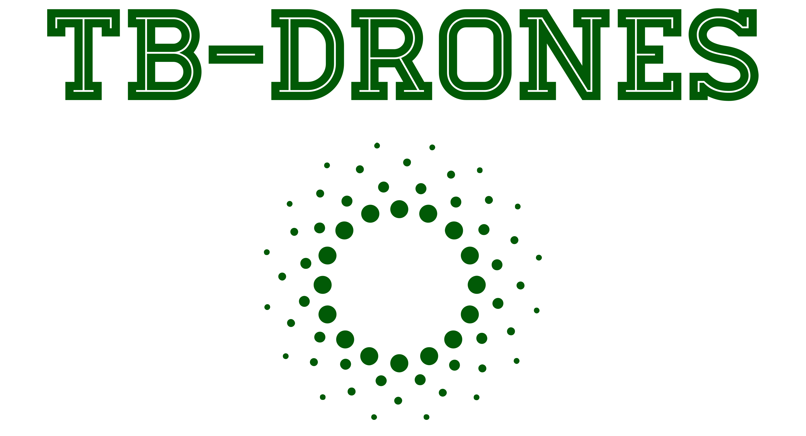 Tb-drones logo on a black background.